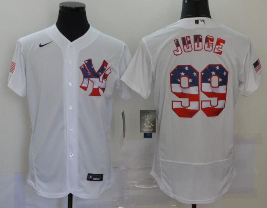 Men's New York Yankees Customized 2020 Stars & Stripes Flex Base Stitched Baseball Jersey Men's New York Yankees Customized 2020 Stars & Stripes Flex Base Stitched Baseball Jersey